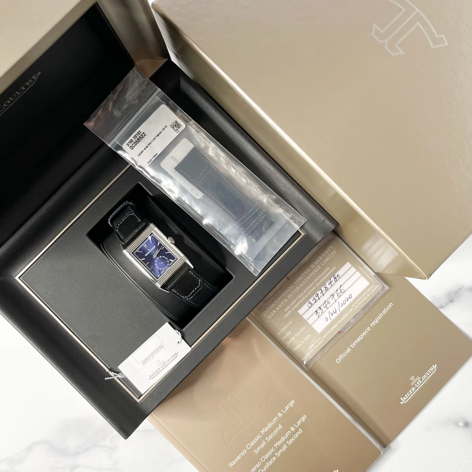 Jaeger LeCoultre Reverso Tribute Blue 2020 Ref Q3978480 214.8.62 Mono Face - Image 2 of 4