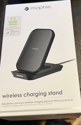 Mophie Wireless Charging Stand Qi 10w Device Fast Charge FOR Airpods,iPhone