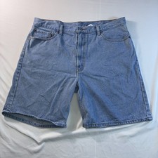 Levis 550 Relaxed Fit Denim Shorts Mens 42 Light Wash Blue Cotton 35550-1836