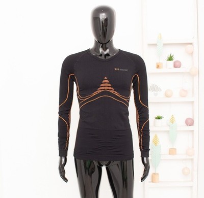 X-Bionic Shirt Energy Accumulator Black/Orange Long Sleeve Mens Size L/XL