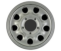 1X Alcar 8630 Schwarz/Silber 5.5Jx15 5X139.7 ET25