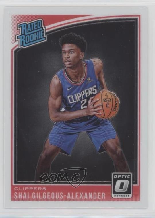 2018-19 Panini Donruss Optic Rated Shai Gilgeous-Alexander #162 Rookie RC