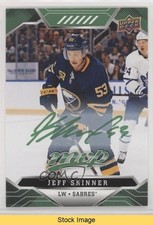 2019-20 Upper Deck MVP Green Script Jeff Skinner #34 READ 0qr0