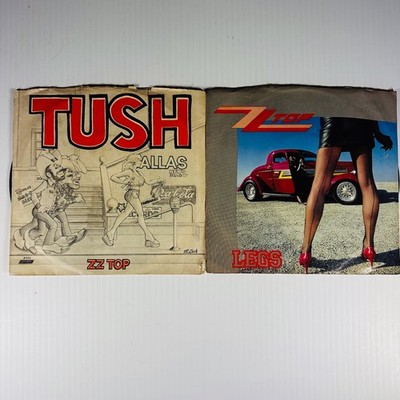 ZZ Top 45 Singles Record Set Of 2 Tush Legs Blue Jean Blues Bad Girl