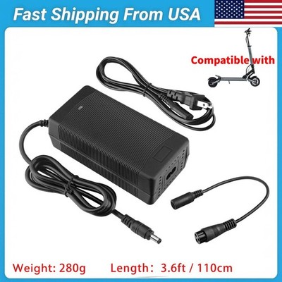 3-Prong Battery Charger for Evercross H5, Vsett 8, 8+, 9+, JOYOR S5, G5, Y7-S