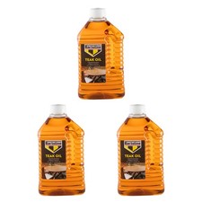 3x Bartoline Teak Oil Wood Furniture Sealer Protector Exterior Interior Use 2L 7.17 per litre