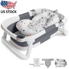 Foldable Infant Baby Bath Tub Collapsible Newborn Safety Portable Shower Bathtub
