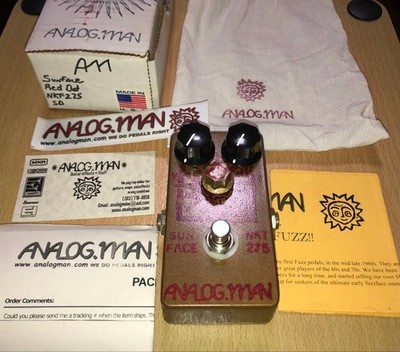 【超貴重】ANALOG.MAN SunFace NKT275 Red Dot ANALOGMAN SUN FACE NKT275 RED DOT FUZZ FACE PEDAL RARE VINTAGE