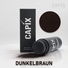 CapiX 28 g Haarfasern Haarverdichter Streuhaar Schütthaar Dunkelbraun Hair Fiber