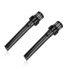 2 PCS Breather Hose Gas Fuel Tank Cap, CNC One Way Tank Valve Vent Tube Black
