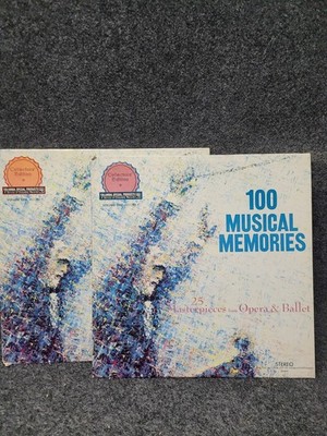 Vintage Various 100 Musical Memories 2xLP Opera Ballet Columbia White Vinyl