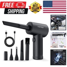 Compressed air Duster - 3 Speeds Electric Air Duster, 7600mAh Battery Cordles...