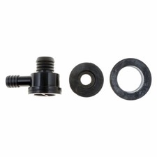 Power Brake Booster Check Valve Plastic Black 90 Degree Fitting Outlet Angle