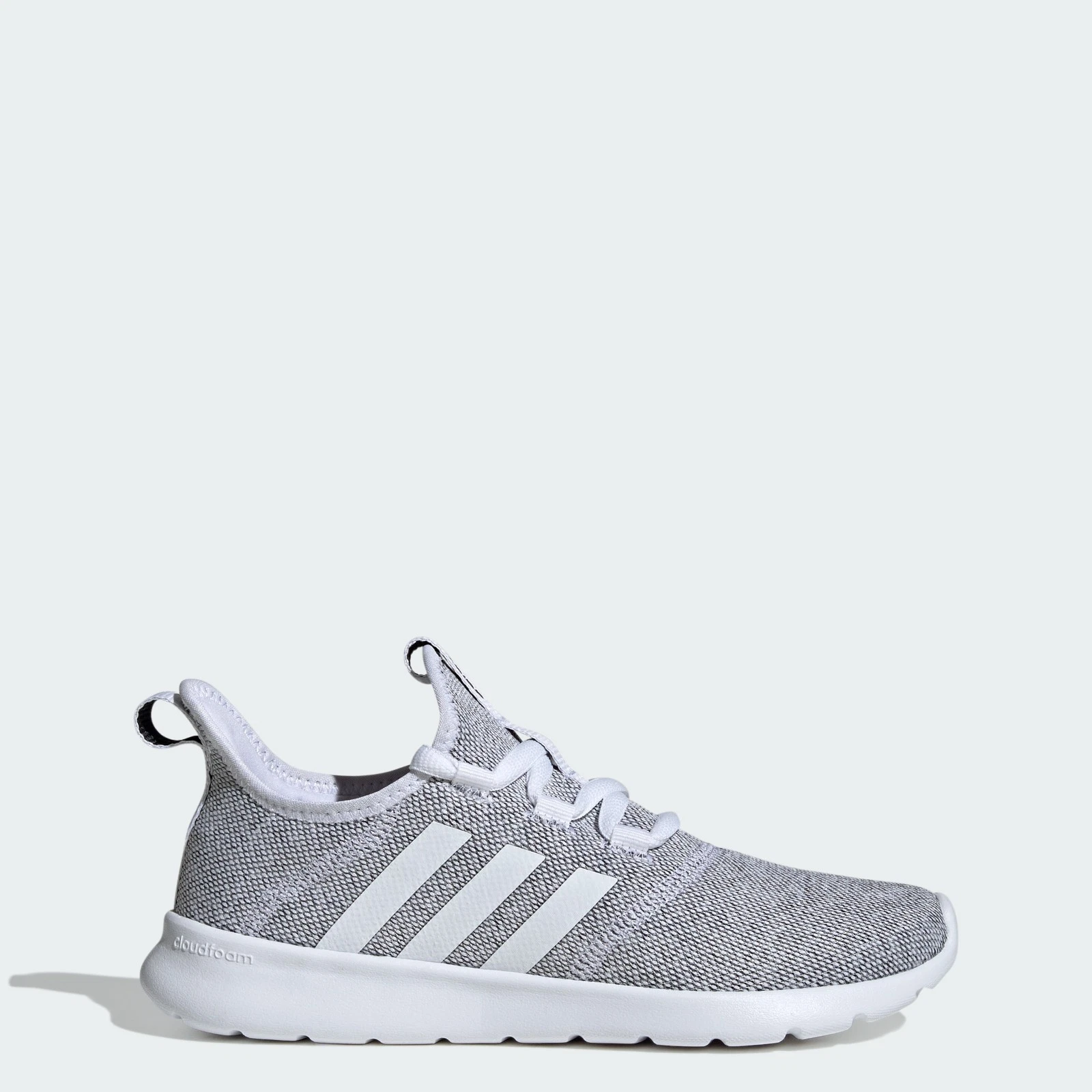 Women's Adidas Cloudfoam Pure 2.0 Shoes Sneakers - White/Black Running Lifestyle