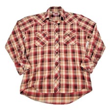 Vintage Miller Western Wear Pearl Snap Shirt Mens 15.5 33 100 Cotton Multicolor