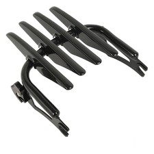 Black Detachable Stealth Mounting Luggage Rack for Harley Touring Street Glide