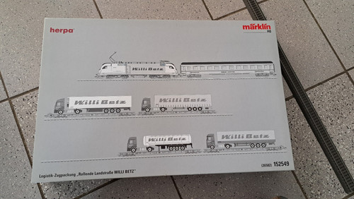 Märklin Herpa 152549 Logistik Zugpackung Rollende Landstraße Willi Betz | Zustand: Gebraucht