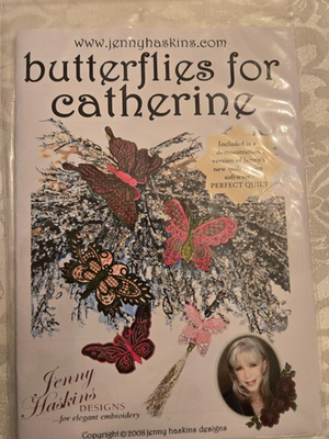 #ad #ad Jenny Haskins Embroidery Butterflies for Catherine designs $16.50