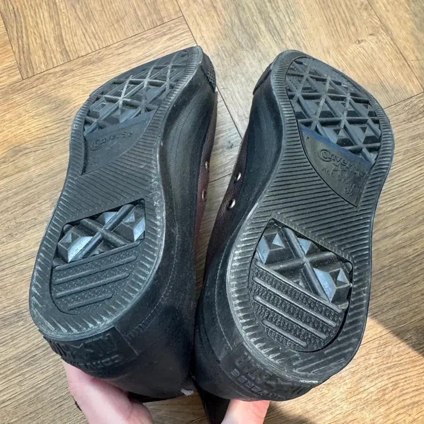 Converse Brown Leather High-Top Sneakers, Size 280mm, Pre-Owned thumbnail 3