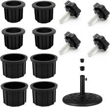 12Pcs Umbrella Base Stand Hole Ring Plug Cover and Cap Patio Umbrella Stand Repl