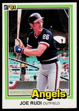 1981 Donruss #174 Joe Rudi
