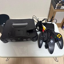 Nintendo 64 Game Console Black w/Controller USED Japan Free Shipping Very Good