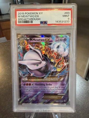 M Mewtwo-EX graded PSA 9 for sale on eBay
