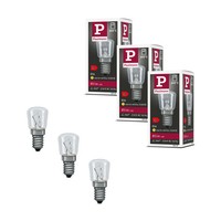 Set GlüHbirne Backofenlampe 300° E14 E14 230V 3X85Lm 3X15W 2300K Dimmbar Klar
