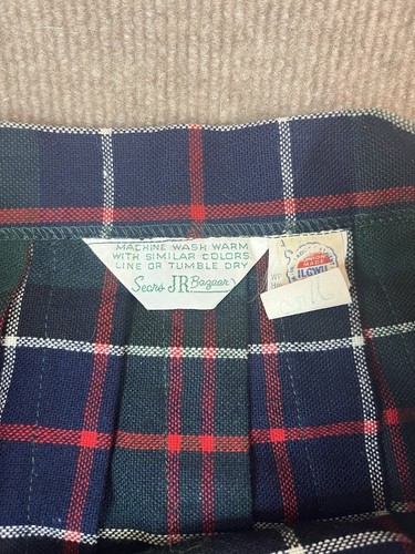 Vintage Tartan Plaid Skirt Midi Buckles M 29 Kilt Scottish Pleated Punk Preppy - Picture 4 of 12