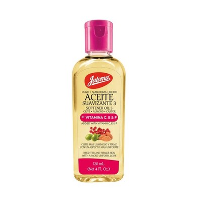 Jaloma 3 Oil Blend 4 FL Oz Bottle Almond & Castor Oils, Vitamin C & E