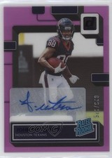 2022 Panini Clearly Donruss Rated Rookie Purple /175 John Metchie III Auto 11xg