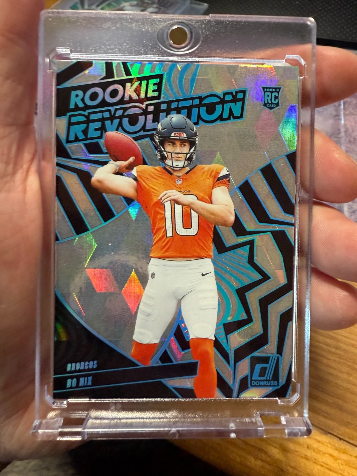 2024 Panini Donruss - Rookie Revolution Cubic #12 Bo Nix /50 (RC) Broncos