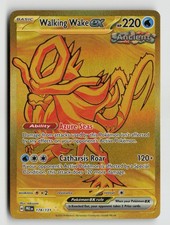 walking wake pokemon card price Walking Wake EX Gold Hyper Rare Pokemon TCG TEMPORAL FORCES- 215/162 NM
