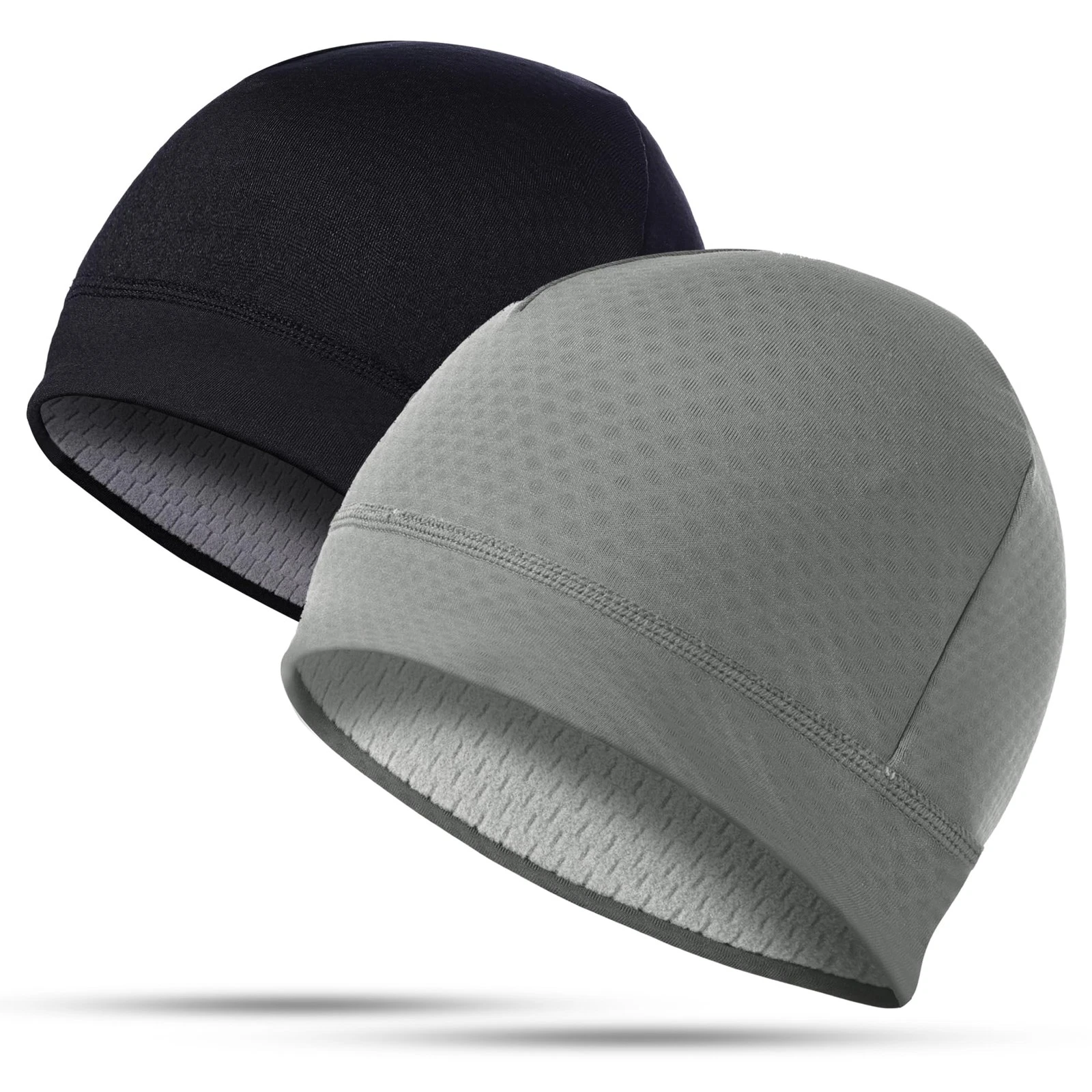 2 Pack Winter Warm Skull Cap for Men,Women Thermal Beanie Running Beanie Cycl...