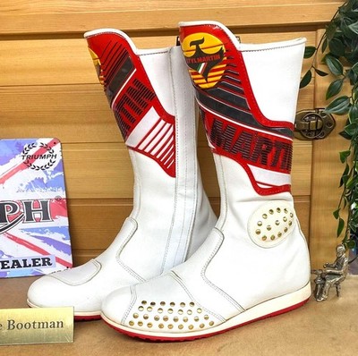 Vintage Stylmartin Martini Racing Boots UK 6,5 EU 40 - 70er-80er Italian Boots
