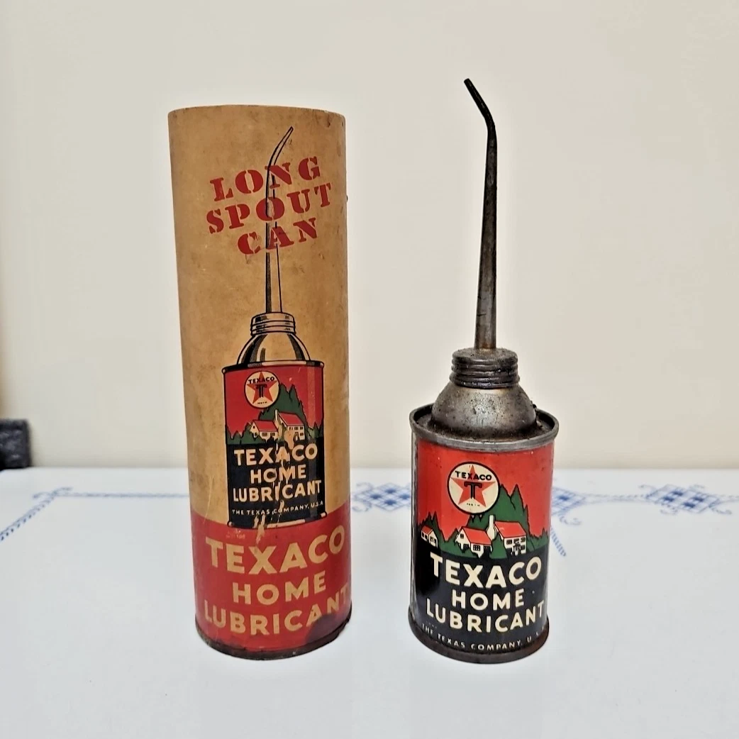 Texaco Home Lubricant In Collectible Gas & Oil Advertising Cans