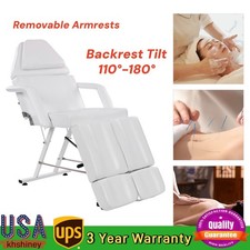 PVC Sponge 150kg Capacity Salon Chair 110 -180  Backrest Tilt Beauty Spa Chair