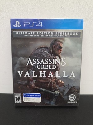 Assassin's Creed Valhalla Ultimate Edition STEELBOOK (PS4) NEW. Read Desc. BN17