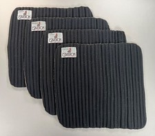 16" Eskadron Black Climatex Bandage Liners / Standing Wraps (Set of 4)