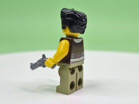 LEGO Monster Fighters Frank Rock Minifigure mof015 w/ Revolvers - DAMAGED HAIR