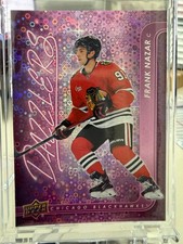 2024-25 Upper Deck #DZ-55 Frank Nazar Dazzlers Pink RC Rookie Blackhawks