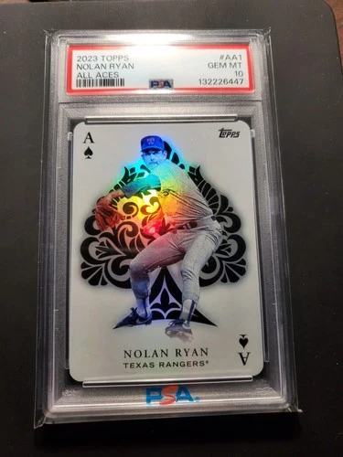 2023 Topps #AA1 Nolan Ryan All Aces SSP PSA 10 Gem Mint Texas Rangers HOF