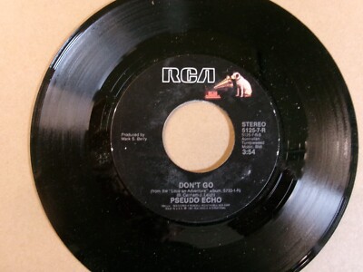Pseudo Echo   Living In A Dream / Don't Go, 45 RPM EX (9C)