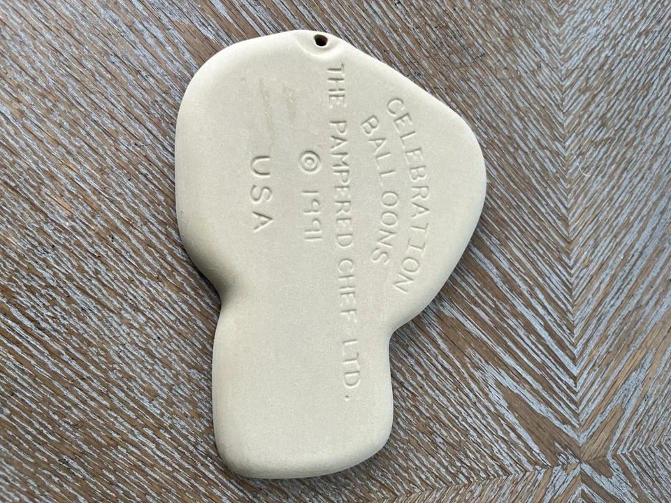 Pampered Chef Celebration Balloons STONEWARE 1991 6.5”X 5” Made In USA - Image 4 of 4