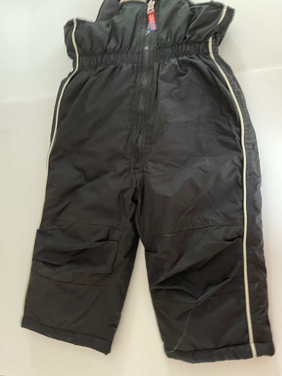 Snow Peak - si ZX snowboarding 24 month snow bibs black nylon suit ski