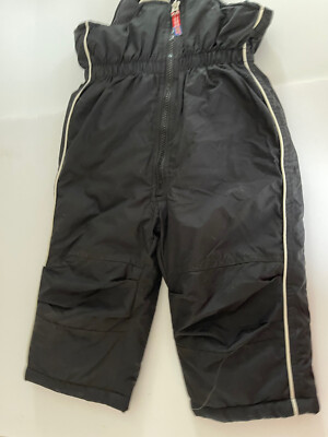 ZX snowboarding 24 month snow bibs black nylon suit ski snowsuit