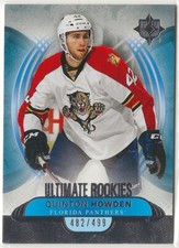 2013-14 Ultimate Collection Ultimate Rookies #104 Quinton Howden 482/499 Panther