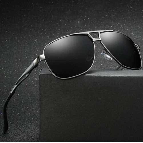 Aluminium HD Polarised UV400 Pilot Sunglasses, photo 4