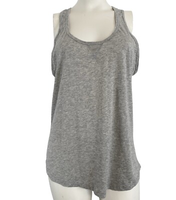 Forever 21 gray racerback mesh workout tank top large