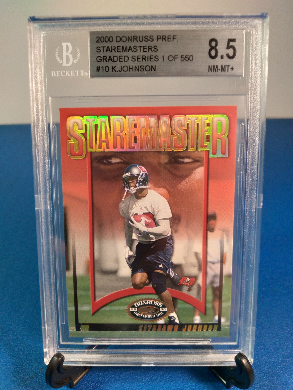 Keyshawn Johnson 2000 Donruss Staremasters Beckett Grade 8.5 NM-MT+
